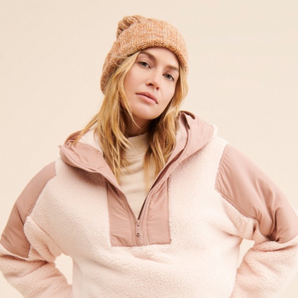 Free People Blush Teddy Jacket